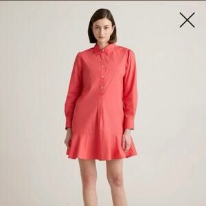 Quince Drop Waist Shirt Dress S